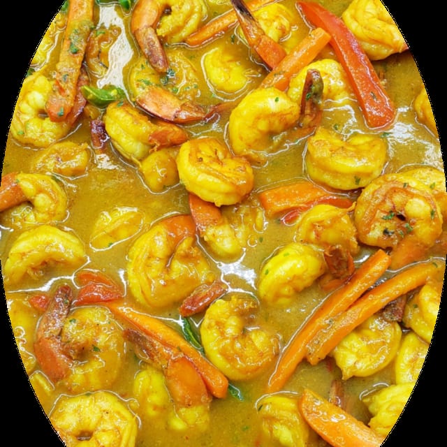 Curry Shrimp.