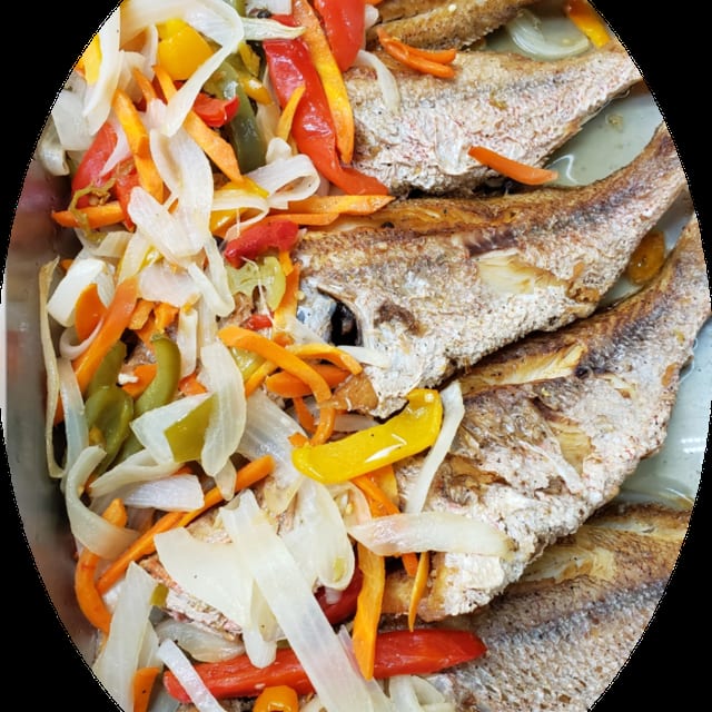 Steam Snapper Dinner Fish.