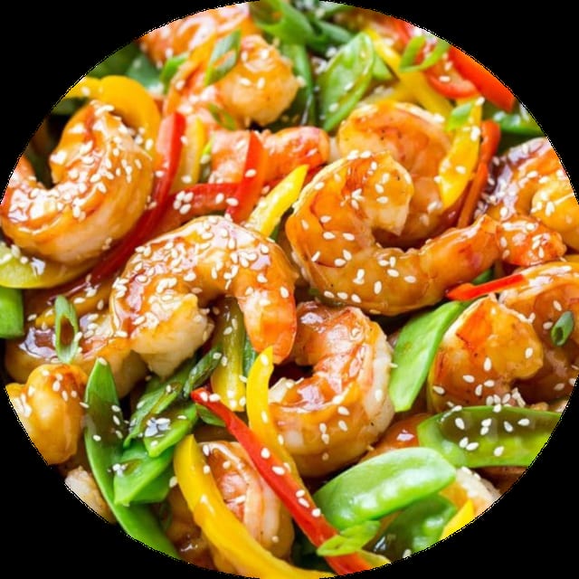 Teriyaki Shrimp.